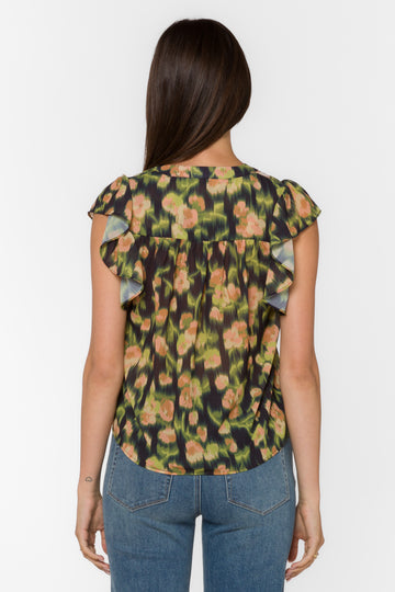 The Trish Blurred Floral Blouse