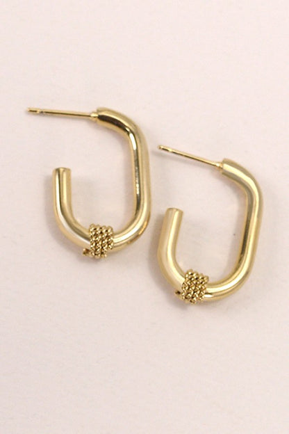 The U Hoop Earrings