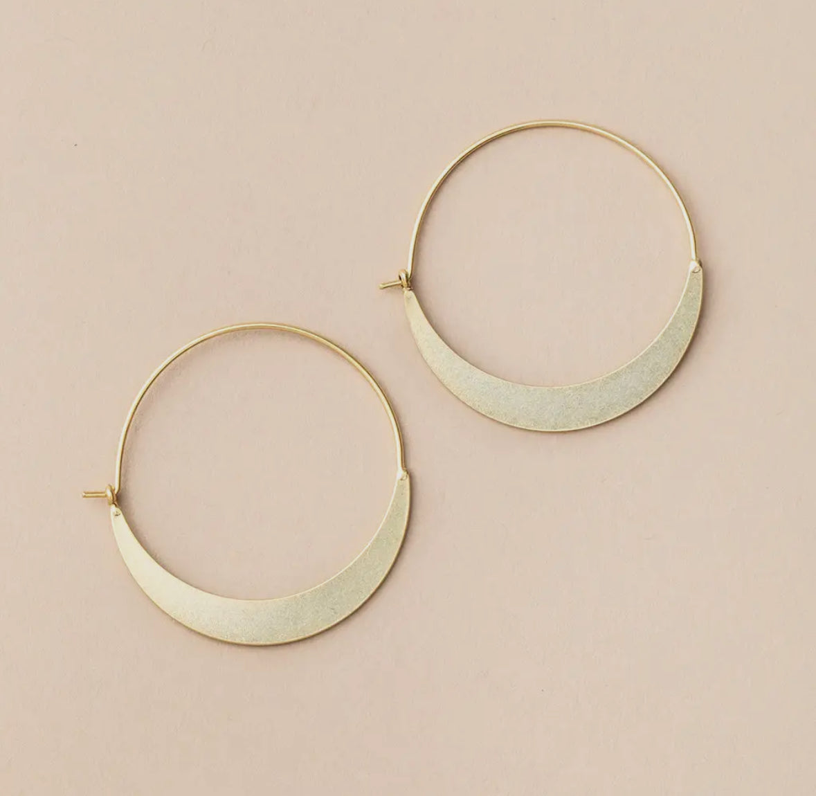 The Crescent Hoop Earrings