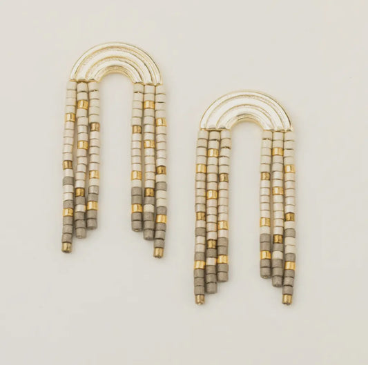 The Magnolia Rainbow Fringe Earrings