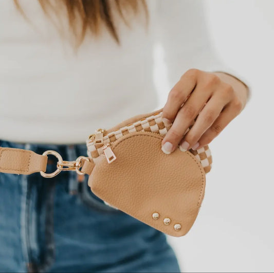 The Woven Dual Pouch Wristlet