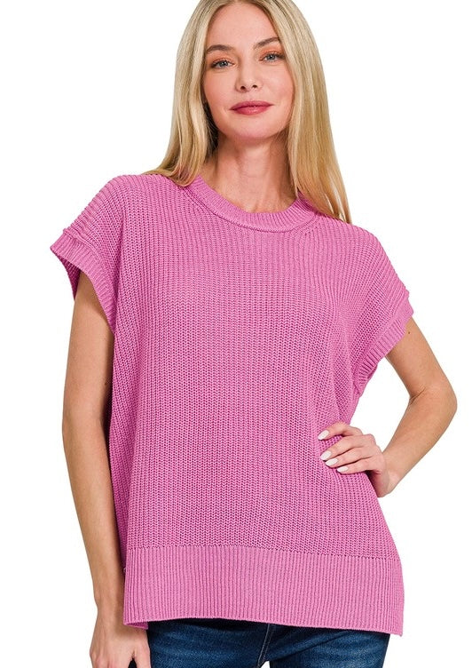 The Perfectly Pink Ribbed Sweater