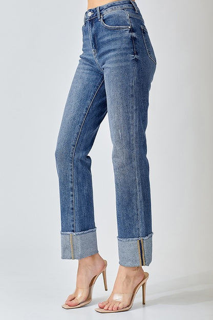 The Archie High Rise Cuffed Jeans