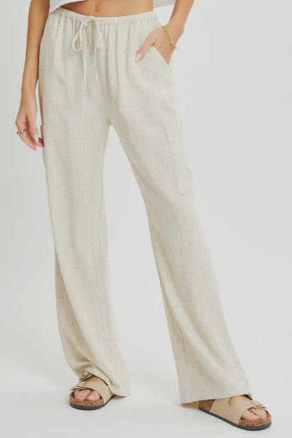 The Hamptons Pull-On Linen Blend Pants