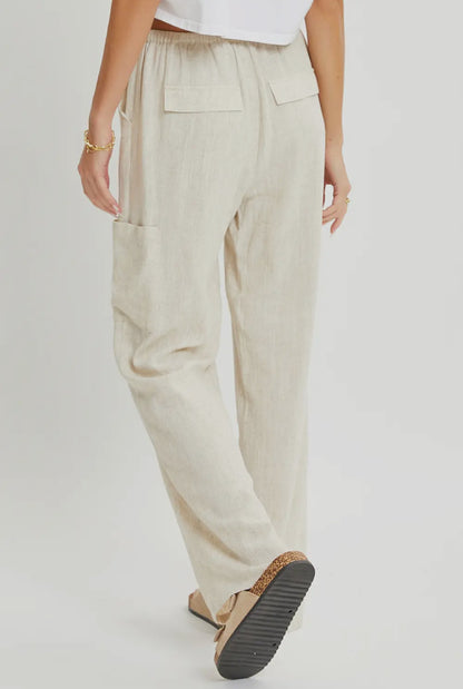 The Hamptons Pull-On Linen Blend Pants